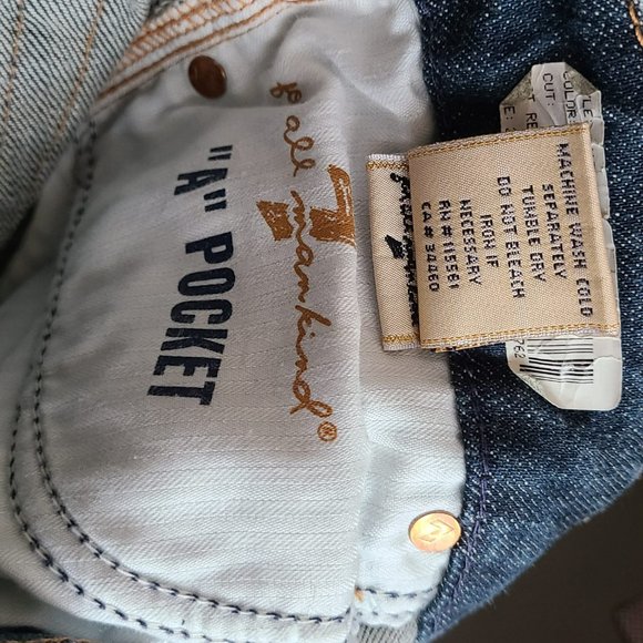 7 For All Mankind Blue Flare Jeans - Picture 11 of 12